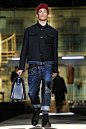 Dsquared2 Menswear Fall Winter 2014 Milan : At Dsquared2, twin designers Dean and Dan Caten are on a full fashion lockdown next season. Their fall/winter 2014 show turned a gimlet eye on prison garb and transformed some of the world&#;39s mo...