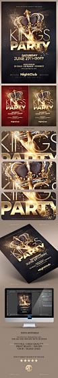 Night of Kings Party Flyer - Clubs & Parties Events