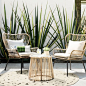 Threshold Latigo Rattan Patio Chat Set