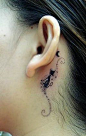 Ear Cat Tattoo Design....way cool....: 