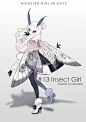 #13 Insect girl Monster girls 30 days challenge MaruNeko