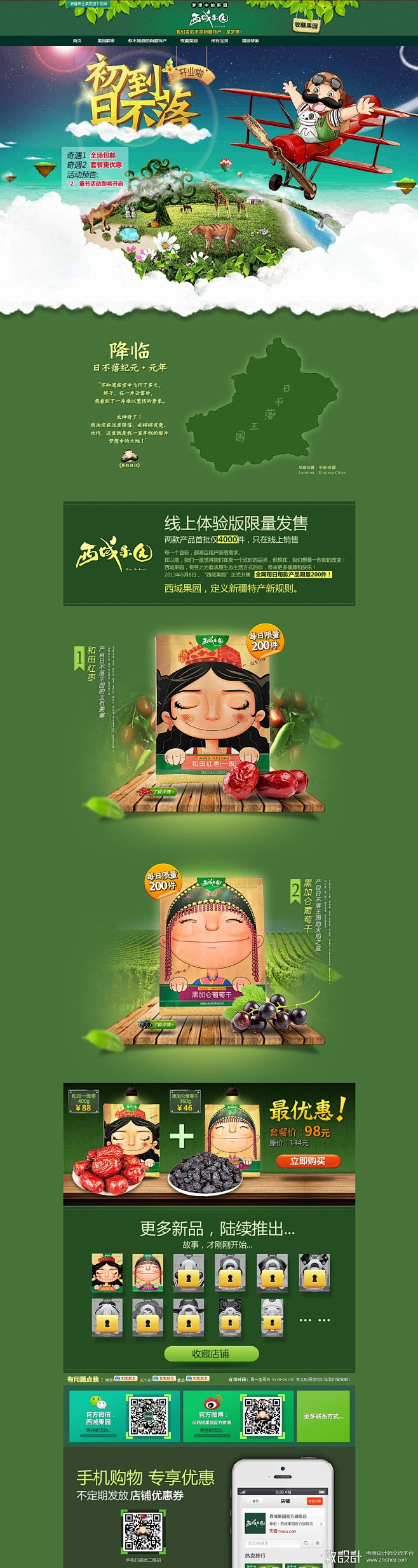 新疆特产食品首页设计