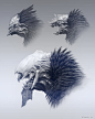 Children of Jhil - Queen Head Concepts, Per Haagensen : Project: "Age of Conan: Rise of the Godslayer"<br/>Client: Funcom<br/>Date: 2009<br/>Creature concept art for the MMORPG