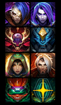 Odyssey Icons, Steve Zheng : Had this big opportunity to done those icons.   Many thanks for the team's feedback!!

These were collaboration with the Riot Games skins art team.
