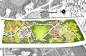 小型花卉公园psd彩平-植物主题公园园林景观设计平面图_PSD彩平_ZOSCAPE-建筑园林景观规划设计网 - 景观规划意向图