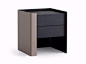 Rectangular bedside table with drawers CHLOE | Bedside table by poliform