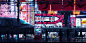 General 4800x2400 digital art artwork Japan city street cityscape vending machine cyberpunk Tokyo Shinkansen train Ronald Kuang