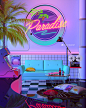 SYNTHWAVE SEASON 03 : Denny Busyet Dreamlike artwork inspired by 80s / 90s aesthetic nostalgia fueled by synthwave retrowave and vaporwave style.