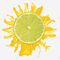 柠檬与飞溅的橙汁高清素材 可口 新鲜 有营养 橙汁 橙色 维生素C 绿色 诱人 飞溅的橙汁 元素 免抠png 设计图片 免费下载 页面网页 平面电商 创意素材