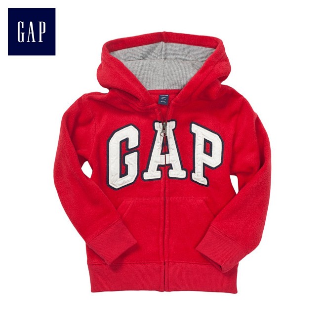 Gap徽标抓绒运动卫衣|婴儿572434