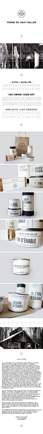 Ferme du Haut-Vallon by Eliane Cadieux, via Behance Time for a bath #identity #packaging #branding PD