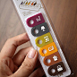 日本KM 创意彩色电线标签 插头整理线器 分类标记牌 标示卡 6枚入