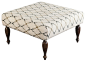 Surya 100% Polyester Flatweave - Global Ivory 32 x 32 x 18 Ottoman traditional-footstools-and-ottomans