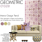 Geometric Craze : A home decor collage from May 2014