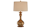 Farrah Table Lamp, Golden Steel