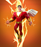 Shazam, brahim azizi : fanart of shazam based on zachary, tried this stylized pixar style