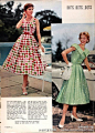 一本1958年女性流行服装画报，看看当今有哪些复古流行元素来自哪个年代。