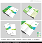 绿色三折页设计 清新三折页模板