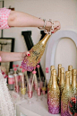 7 awesome DIY wine bottle centerpiece ideas for your big day!.. this could be done ! "calling all friends I need your wine bottles" who am I kidding  just need mine! :)  -centerpieces with roses coming out the top would be sick for pref cocktail
