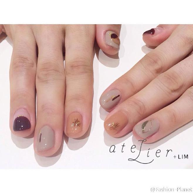 ※ Nails ※ 秋日里的浪漫与复古色...