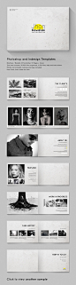 A5 Brochure - Booklet Template Minimal Portfolio on the Behance Network_百度图片