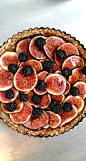 Raw Fig and Blackberry Tart