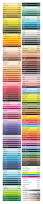 Letterpress edge paint colors