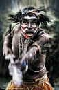 Asmat Warrior, Irian Jaya, Papua New Guinea