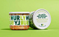 强烈健康色的生卷心菜沙拉Hurly Burly包装设计