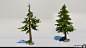 Here's a collection of trees and plants that I made for Fortnite for the new map. Art lead was Rick Kohler and Pete Ellis was AD
