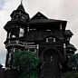 A big black gothic house. #gothic #emo