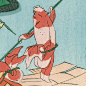 金鱼宴 ，日本浮世绘大师歌川国芳