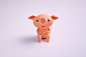 KOHARU SAN : A figurine of my original character: a gentle pig called Koharu.ブタの「コハルさん」のフィギュアです。