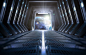 宇宙飞船的隧道高清图片