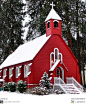 Fort Sherman Chapel in Coeur d'Alene, Idaho -  Built in 1880, the oldest church in Idaho.