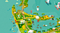 Bermuda map : Interactive map of Bermuda island's attractions made for SLATE (US) in 2014. | Final size: 100dpi 8000x4000px