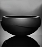 Anna-torfs-Armadillo-Coupe-Black-bowl-glass-Decorative-Accessories-Harlequin-London