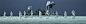 General 3840x1080 Star Wars Rogue One: A Star Wars Story Storm Troopers AT-AT Walker AT-ST Walker AT-ST AT-AT beach water trees palm trees dual monitors dual display