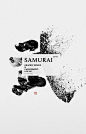 SAMURAI  武士 387.8mm x 602.6mm  Calligraphy