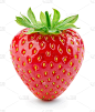 清新,浆果,草莓,白色背景,分离着色,草莓地,素食,自然界的状态,一个物体,食品
