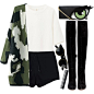 A fashion look from October 2014 featuring white crop top, camo coat and black shorts. Browse and shop related looks.