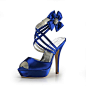 Blue Satin Shoes