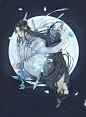 魔道祖师 晓星尘 同人图 插画 壁纸 | 双道长 | 半次元-第一中文COS绘画小说社区