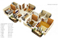 50个三居室户型装修3D模板布局效果图大全2014图片欣赏