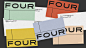 FOUR : Four is a start-up personal training service, based around a four-method approach to fitness; strength, endurance, flexibility and mind. I created a visual identity influenced by the grids and floor-markings commonly associated with sports courts a