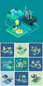 10款新能源环保电力插画AI素材下载 – 图渲拉-高品质设计素材分享平台