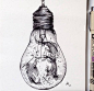 【插画作品】幻想主义色彩的针管笔画—插画师Alfred Basha