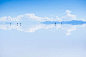 乌尤尼盐沼,玻利维亚,湖,户外,天空,南,自然,平坦的,风景,全景