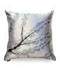 Indigo Bronti on Cinder Pillow - Decorative Pillows - Pillows Aviva Stanoff $325: 