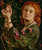 Hanging the Mistletoe - Dante Gabriel Rossetti